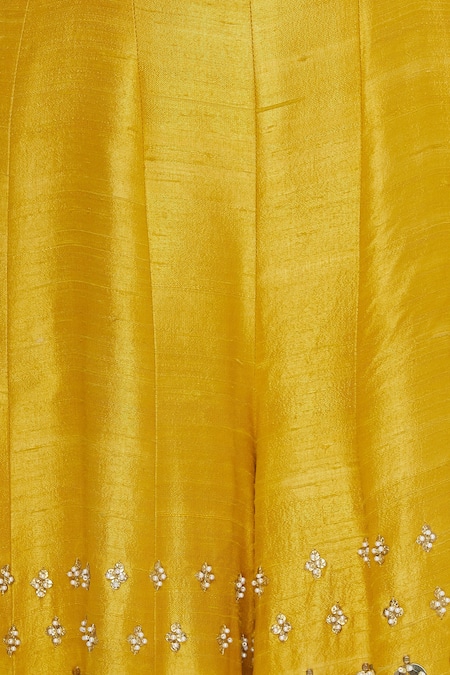 Papa Dont Preach_Yellow Embellished Jumpsuit_at_Aza_Fashions