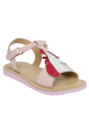 Aria Nica Pink Horse Patchwork Sandals Online at Aza Fashions Aria Nica_Pink Horse Patchwork Sandals _Online_at_Aza_Fashions
