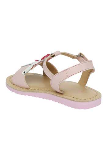 Shop Aria Nica Pink Horse Patchwork Sandals Online at Aza Fashions Shop_Aria Nica_Pink Horse Patchwork Sandals _Online_at_Aza_Fashions
