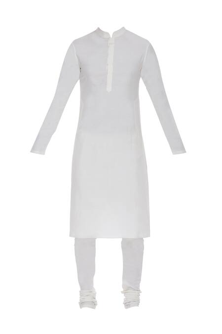 Shop_Barkha 'N' Sonzal_Blue Jacquard Silk Embroidered Beads Pearl Sherwani Set_Online_at_Aza_Fashions