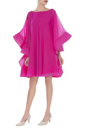 Gauri & Nainika Trapeze dress with flared sleeves 