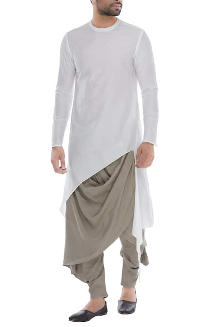 Antar Agni Grey Draped Layered Pants