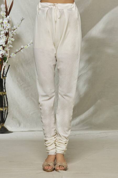 Shop Rohit Bal White Embroidered Floral Round Gathered Sleeve Anarkali Set Online at Aza Fashions Shop_Rohit Bal_White Embroidered Floral Round Gathered Sleeve Anarkali Set_Online_at_Aza_Fashions