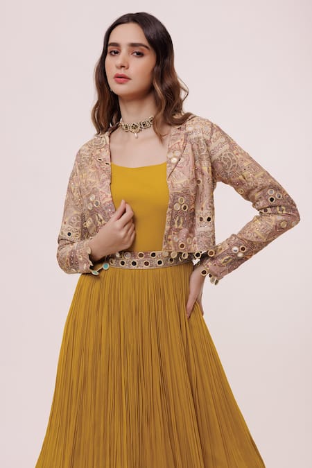 Buy Gold Dresses & Gowns for Women by Chhabra 555 Online | Ajio.com