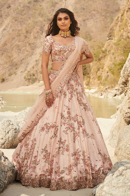 Buy Full Reception Wear Lehenga Sets for Women Online in India - Indya