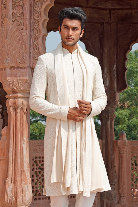 Vanshik Embroidered Sherwani Set 