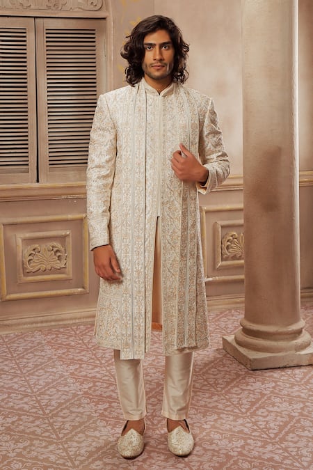 Vanshik Embroidered Sherwani Set 