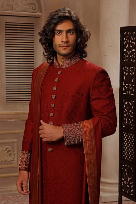 Vanshik Embroidered Sherwani Set 