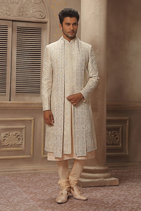 Vanshik Embroidered Sherwani Set 