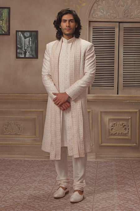 Vanshik Embroidered Sherwani Set 