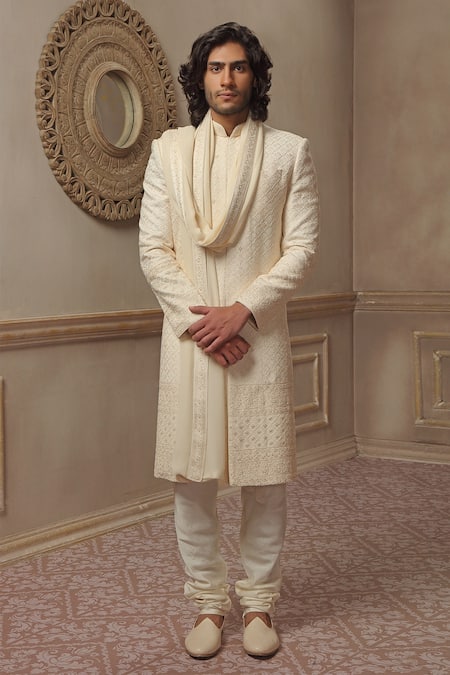 Vanshik Embroidered Sherwani Set 