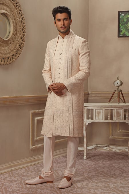 Vanshik Embroidered Sherwani Set 