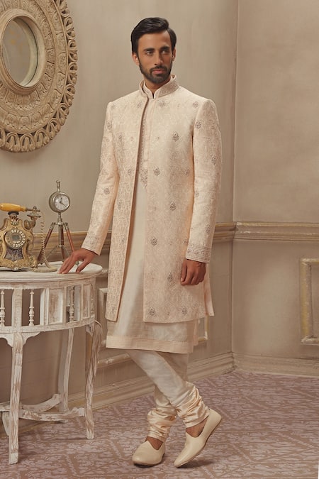 Vanshik Embroidered Sherwani Set 