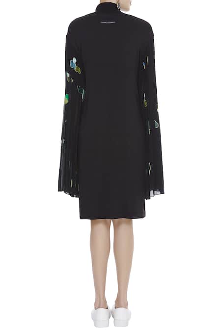 Huemn Bell sleeve Embroidered dress 