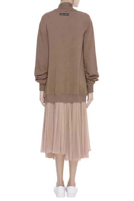 Huemn Embroidered Midi Dress 