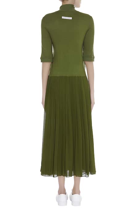 Huemn Embroidered high slit dress 