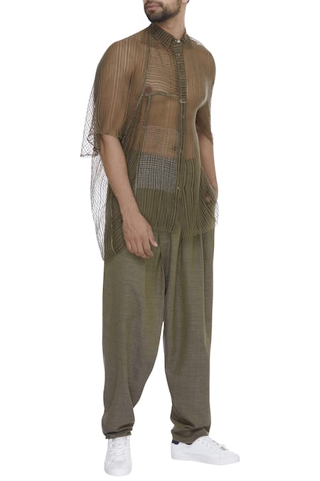 Urvashi Kaur Linen Noil Shirt 