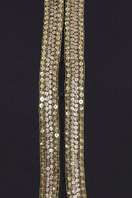 Neeta Lulla Black Sequin Embroidered Front Open Jacket With Pants at Aza Fashions Neeta Lulla_Black Sequin Embroidered Front Open Jacket With Pants_at_Aza_Fashions