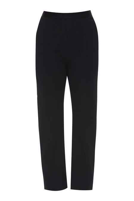 Shop_Neeta Lulla_Black Tassel Jacket With Pants_Online_at_Aza_Fashions