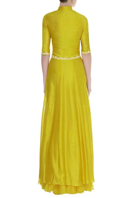 Neeta Bhargava Hand Embroidered Kurta With Lehenga  