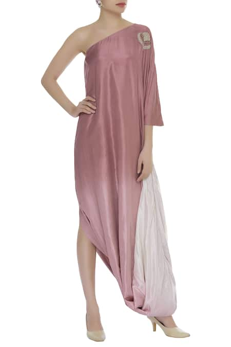 SVA by Sonam & Paras Modi One Shoulder Draped Gown 