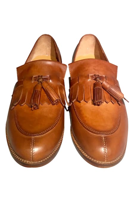 Artimen Leather Tassel Loafers 