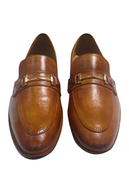 Artimen Horsebit Block Heel Loafers  