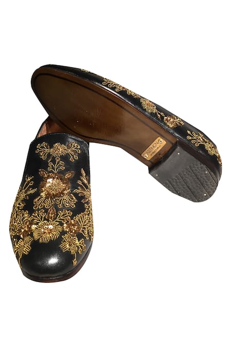 Artimen Zari Embroidered Loafers 