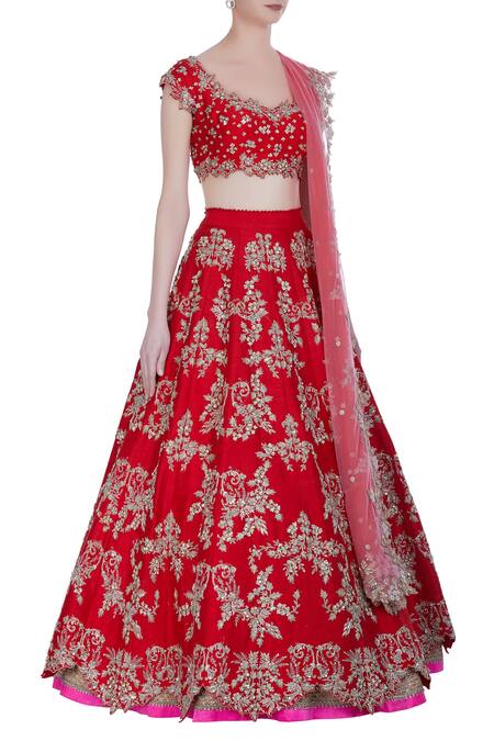 Anushree Reddy Embroidered Lehenga Set Online at Aza Fashions Anushree Reddy_Embroidered Lehenga Set_Online_at_Aza_Fashions