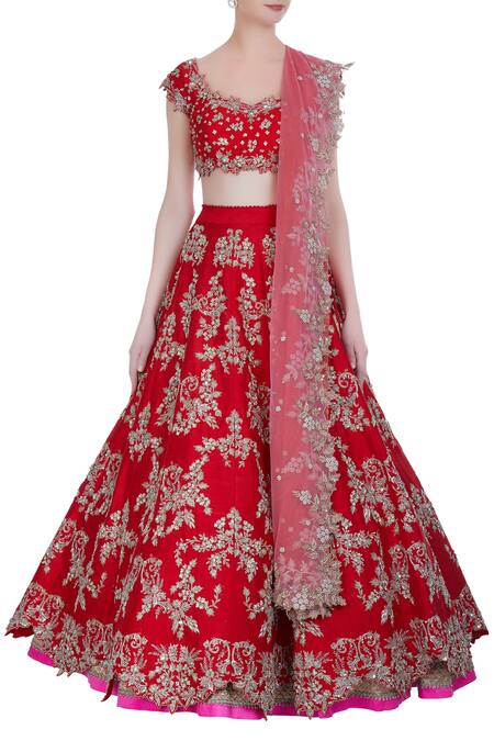 Shop Anushree Reddy Embroidered Lehenga Set Online at Aza Fashions Shop_Anushree Reddy_Embroidered Lehenga Set_Online_at_Aza_Fashions