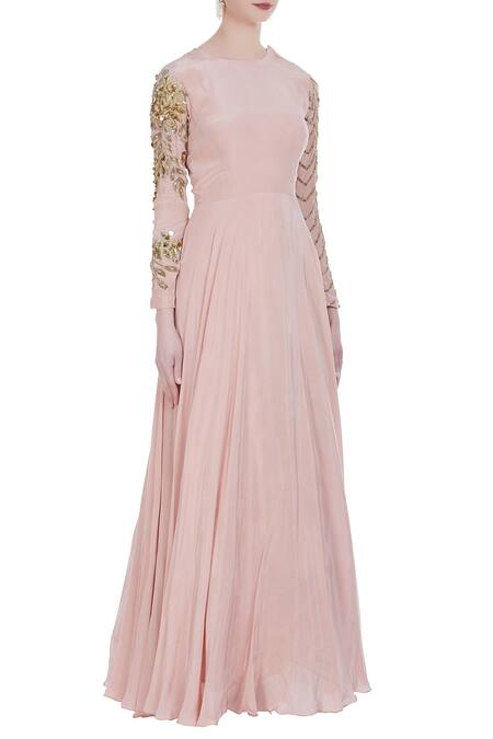 embroidered anarkali gown
