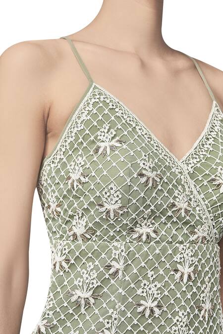 Anita Dongre_Slip Dress In Gota Patti And Dori Embroidery_Online_at_Aza_Fashions