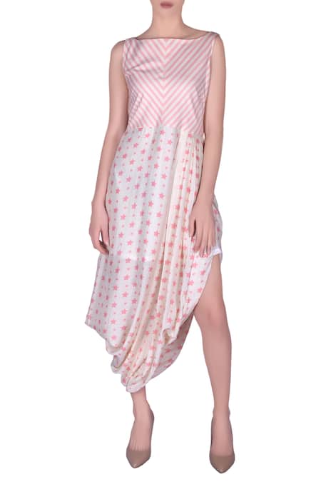 Nautanky Draped style cotton silk tunic  