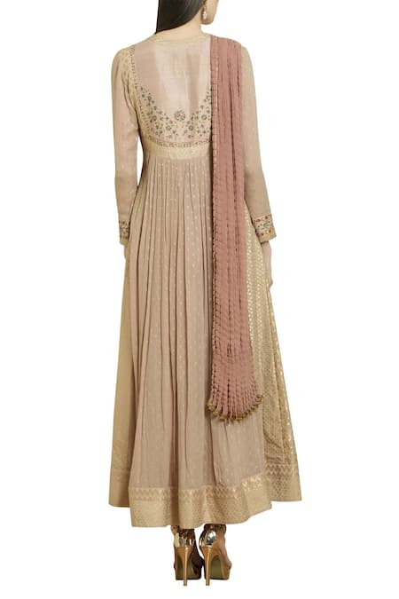 Shyam Narayan Prasad Zardozi embroidered anarkali set 