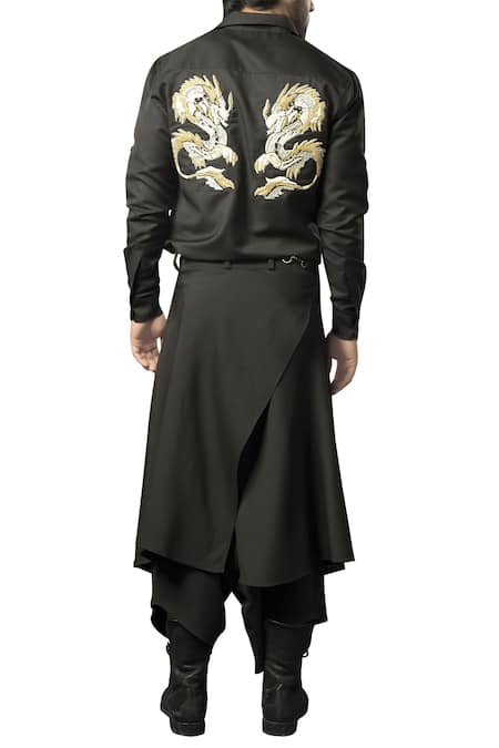 Siddartha Tytler Heavy crepe layered dhoti pants