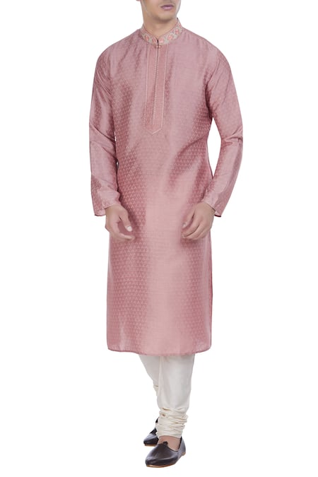 Krishna Mehta Pastel colored block printed kurta  