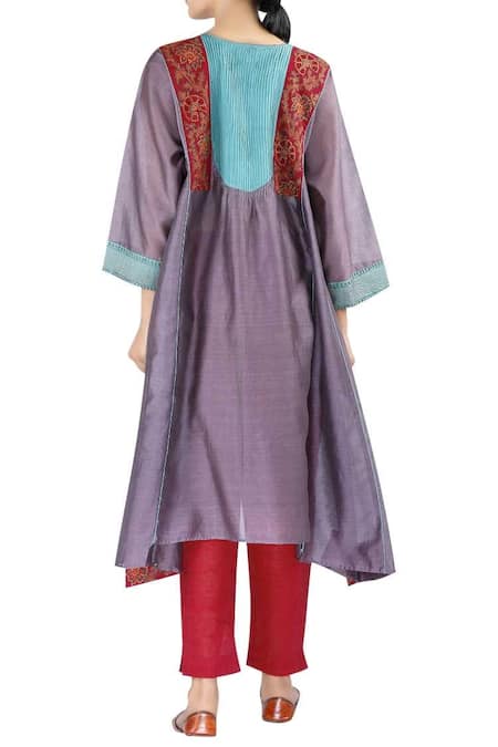 Latha Puttanna Chanderi Kurta Set 