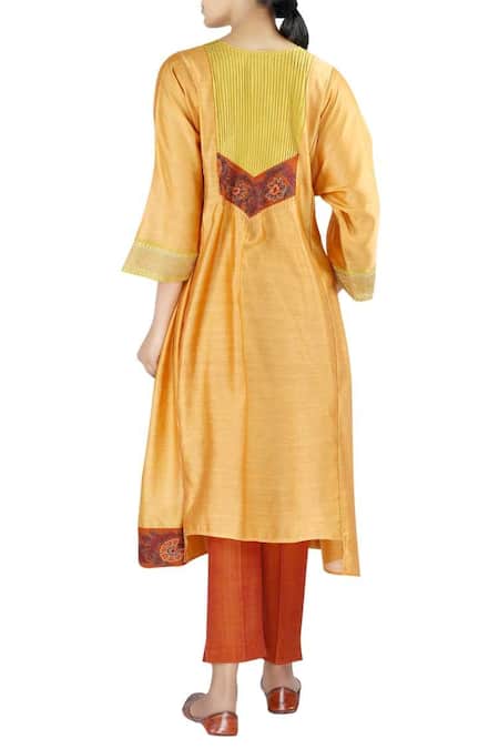 Latha Puttanna Chanderi Anarkali Set 