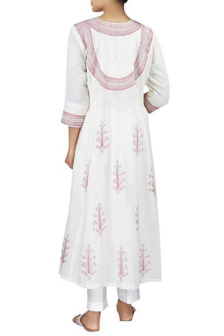 Latha Puttanna Chanderi Anarkali Set 