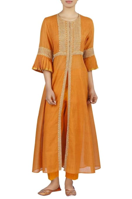 Latha Puttanna Chanderi Kurta Set 
