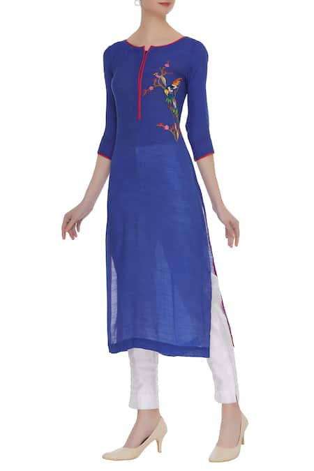 Desert Shine by Sulochana Jangir Long kurta with embroidery work 