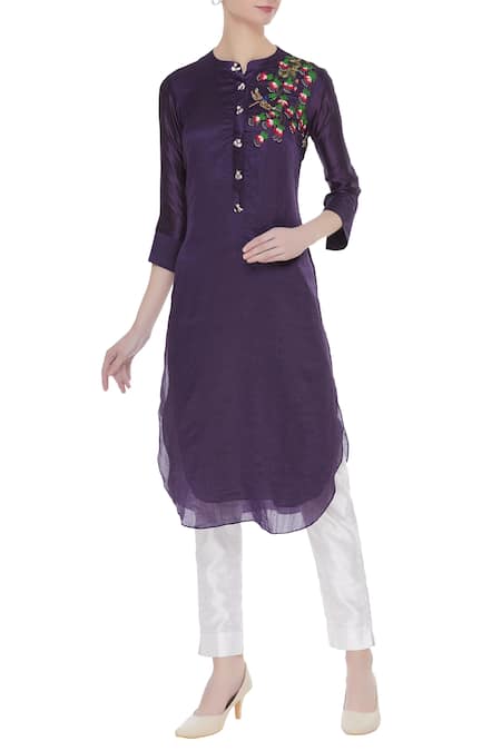 Desert Shine by Sulochana Jangir Floral Embroidered kurta with sequin work 