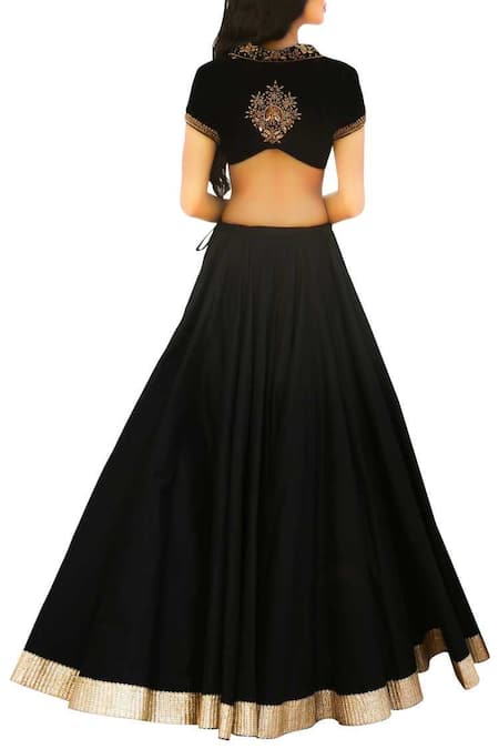 Ranian Chanderi Silk Lehenga Set 