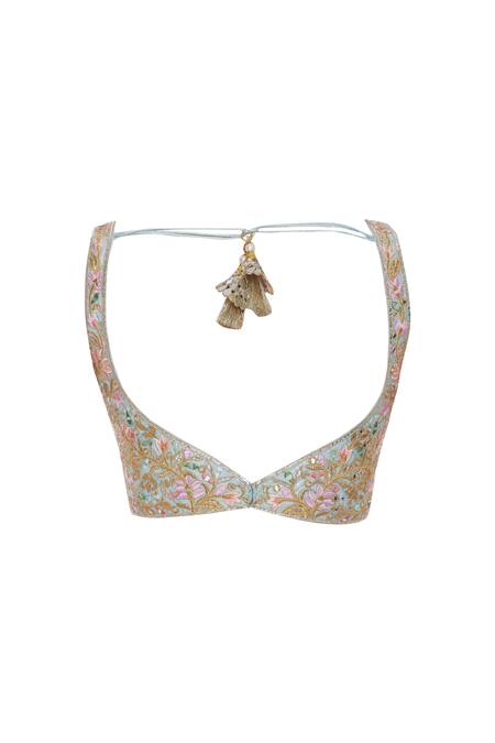 Shop Tamanna Punjabi Kapoor Blue Banarasi Silk Lehenga Set Online at Aza Fashions Shop_Tamanna Punjabi Kapoor_Blue Banarasi Silk Lehenga Set_Online_at_Aza_Fashions