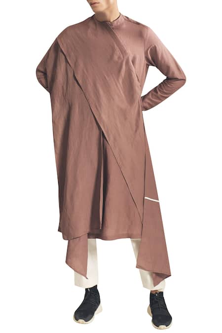 Antar Agni Draped kurta with asymmetric hemline 