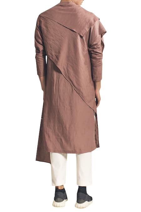Antar Agni Draped kurta with asymmetric hemline 