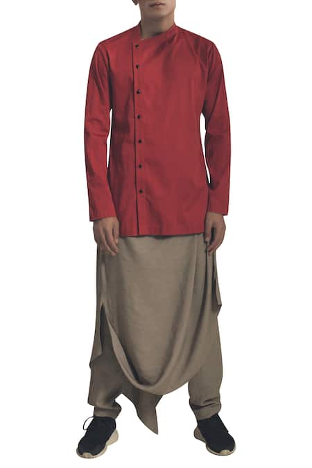 Antar Agni Full sleeves shirt with side button placket 