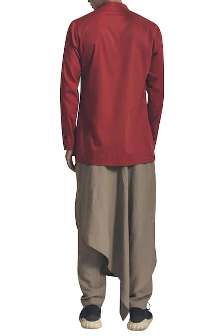 Antar Agni Full sleeves shirt with side button placket 