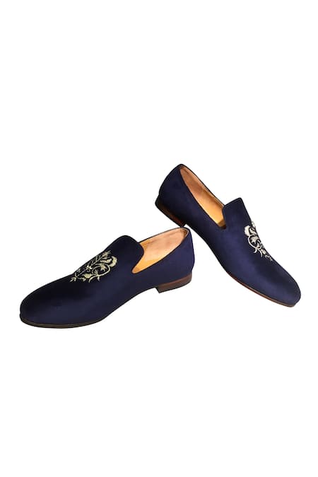 Embroidered on sale velvet loafers