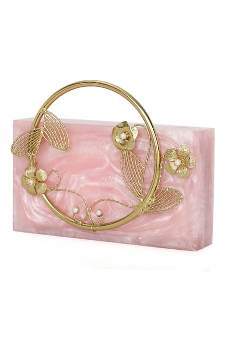 Buy Peora Pink Clutch Purses for Women Handmade Evening Bridal Clutch -  C59Pk Online